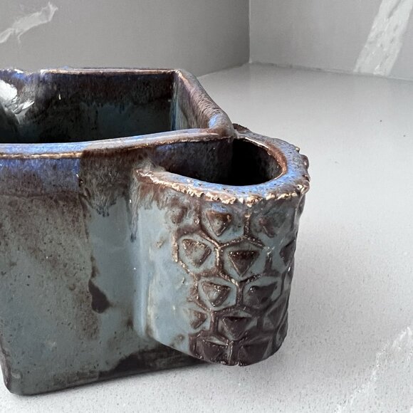 Jenna Basile Vintage Studio Art Pottery Set Of 4 Items TeaPot Jug Bowls 2002-04 - Picture 6 of 16